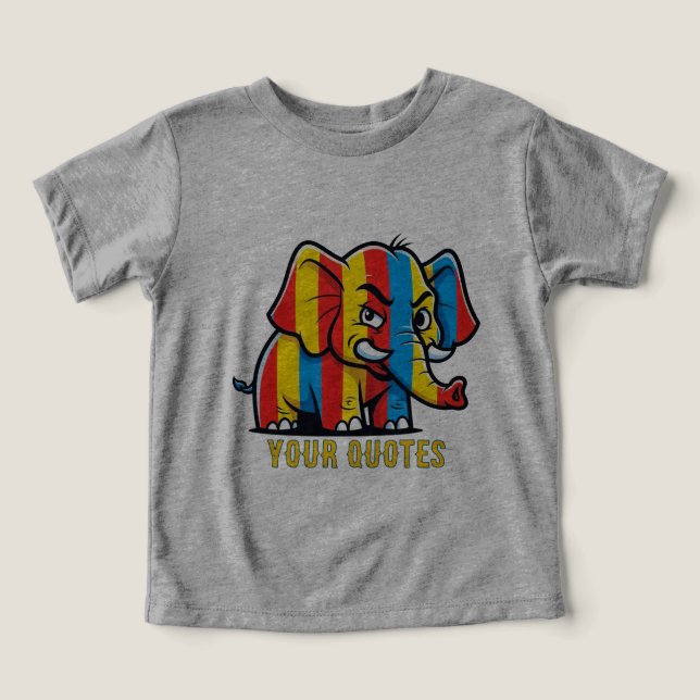 Élément Pop Art d'Éléphant de Dessin Animé Moderne (Design Recto)