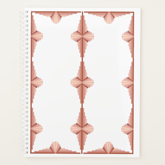 Éléments Art déco dans une palette d'or rose (Devant)