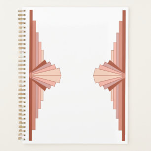 Éléments Art déco dans une palette d'or rose