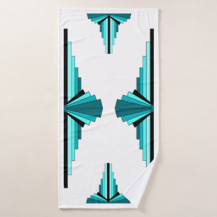 Éléments Art déco en vert turquoise