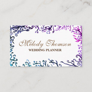 Éléments botaniques, Cartes de visite élégants