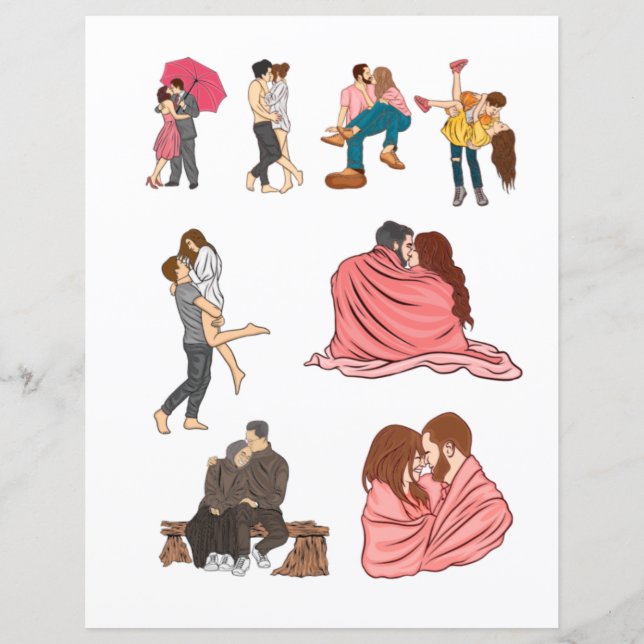 Éléments d'album scrapbook romantiques pour la Sai (Devant)