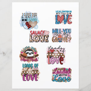 Éléments d'album scrapbook romantiques pour la Sai