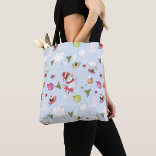Eléments de Noël Motif de neige Sac fourre-tout