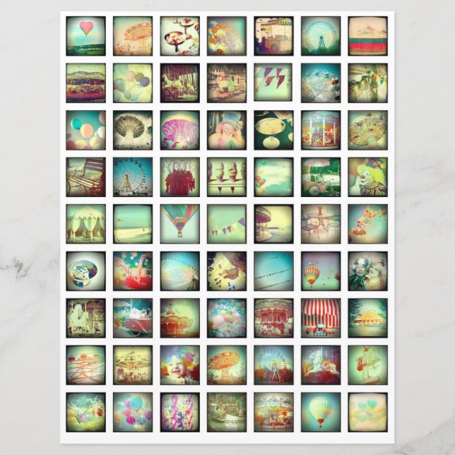 Éléments de scrapbook romantique vintage sur feuil (Devant)