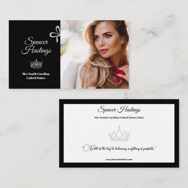Éléments essentiels de concours Cartes de visite (Devant / Derrière)