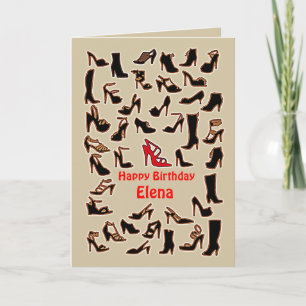 Elena Chaussures Bonne Carte Anniversaire