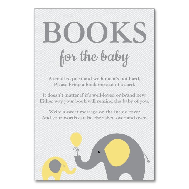 Elephant apporte une carte de livre en jaune et gr (Par défaut)