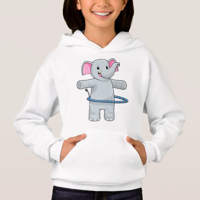Eléphant au sport avec pneus Fitness (Devant)