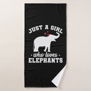 Éléphant avec coeur Will a Girl who loves elepha