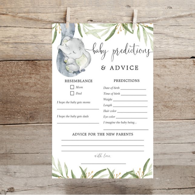 Elephant Baby prédictions conseil vert or (Créateur téléchargé)