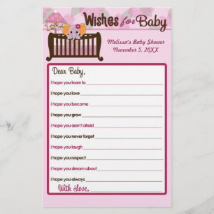 Elephant Baby shower souhaite pour Baby Advice Orc