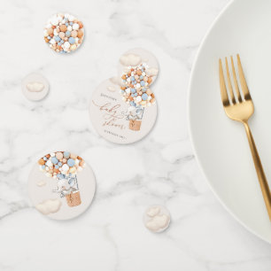 Eléphant Balloon Baby shower Confetti