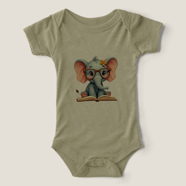 Éléphant Bébé Sage (Design Recto)
