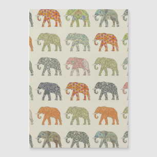 Eléphant Coloré Animal Motif contemporain
