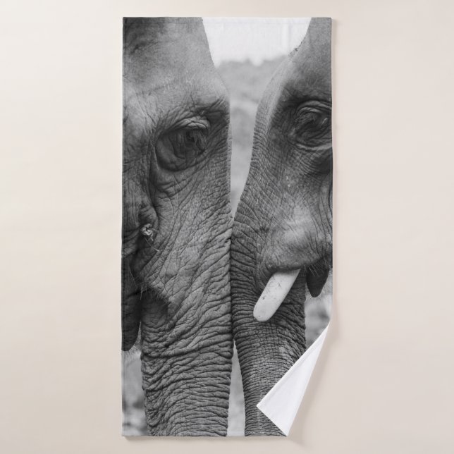 ELEPHANT COUPLE (Serviette de bain)