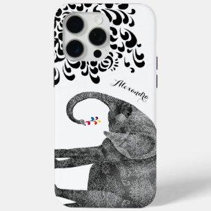 Eléphant Damask iPhone 6 coque personnalisé