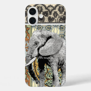 Eléphant Damask iPhone 6 coque personnalisé