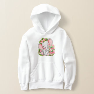 Éléphant de bébé floral mignon Vous rendez la vie
