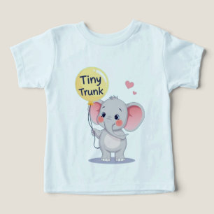 Eléphant de dessin sur le tronc minuscule