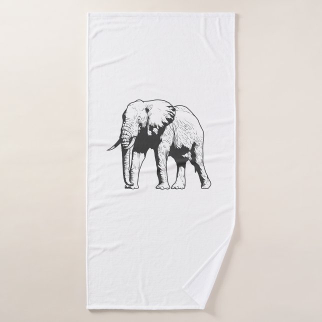 Éléphant de Dickie (Serviette de bain)