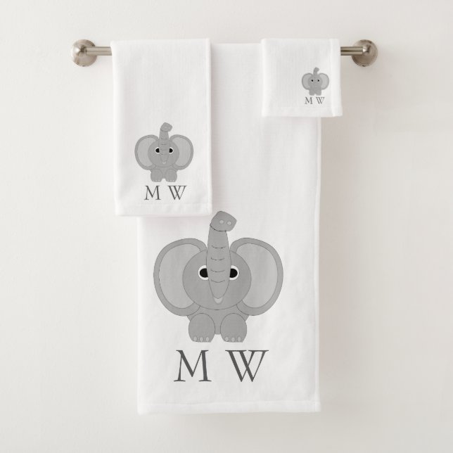 Éléphant Design Monogrammé (En situation)