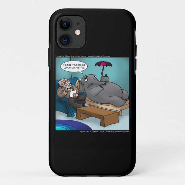 Éléphant Drôle En Thérapie Coque iPhone 5/5S (Dos)