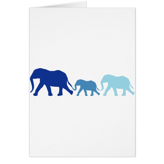 Eléphant en bleu (Devant)
