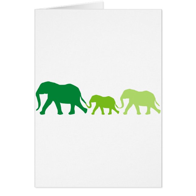Eléphant en vert (Devant)