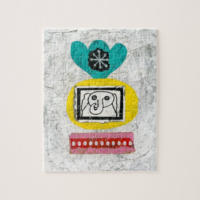 Elephant est câblé puzzle puzzle (Vertical)