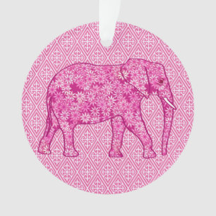 Éléphant fleur - rose fuchsia