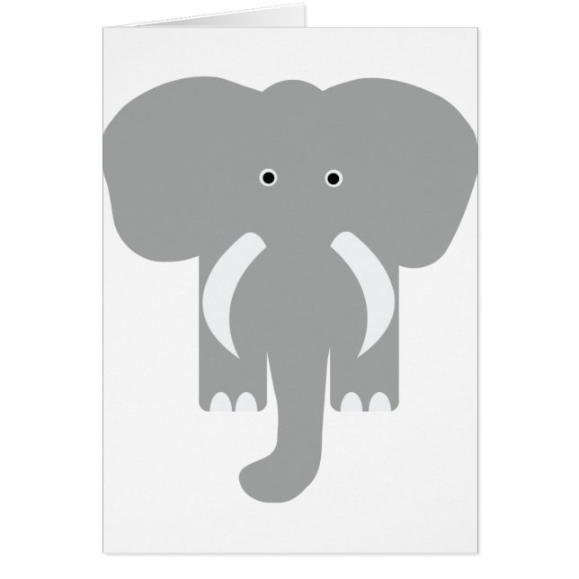 éléphant gris (Devant)