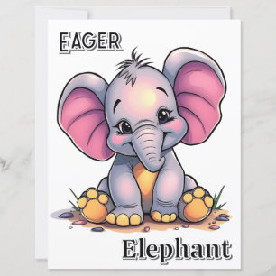 Eléphant impatient   Belle caricature de l'art de 