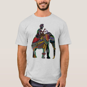 ÉLÉPHANT INDIEN d'ART avec le T-shirt de CAVALIE