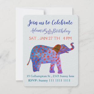 Elephant, Invitation d'anniversaire