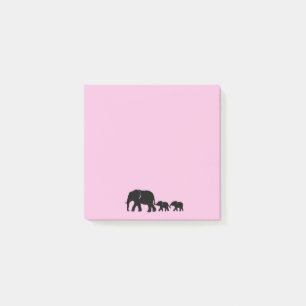Éléphant maman avec des bébés Post-it
