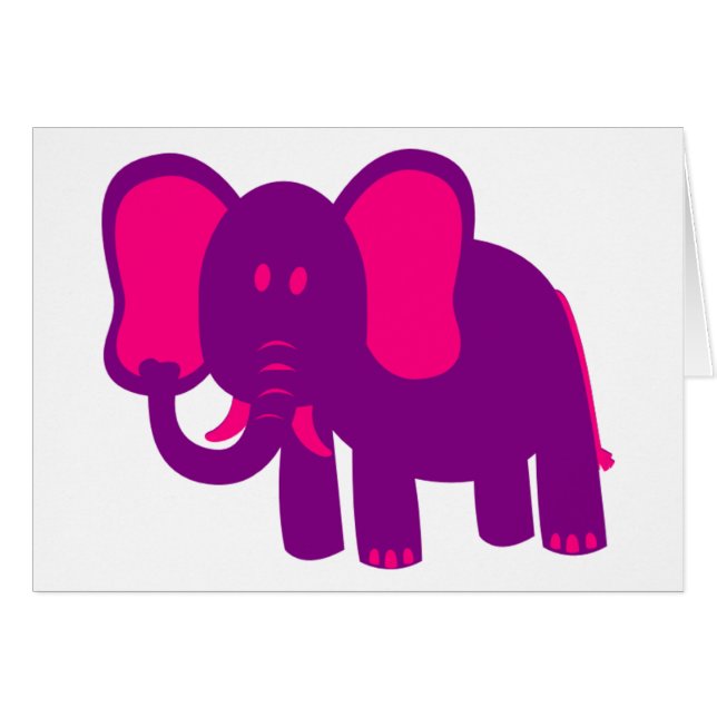 Eléphant mignon (Devant horizontal)