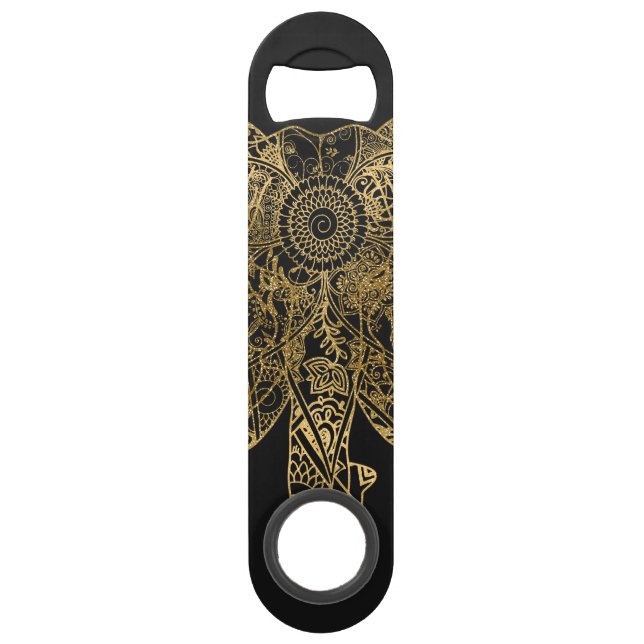 Eléphant mignon dessiné à la main Fleur de henné (Devant)