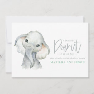 Elephant mignon petit garçon baby shower virtuel