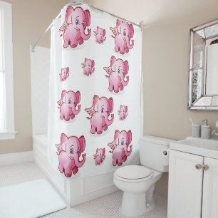 Eléphant rideau de douche
