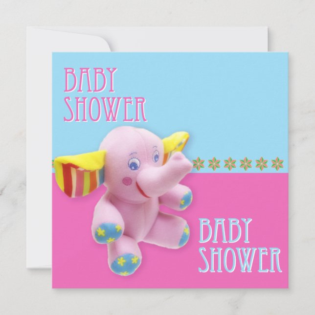 éléphant rose (Devant)