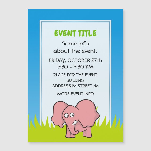 Eléphant rose (Devant)