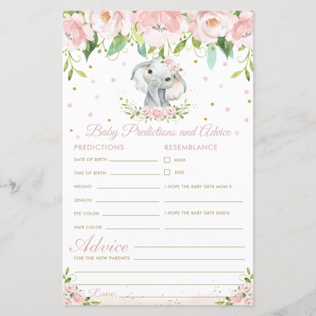 Elephant rose Floral Baby (Devant)