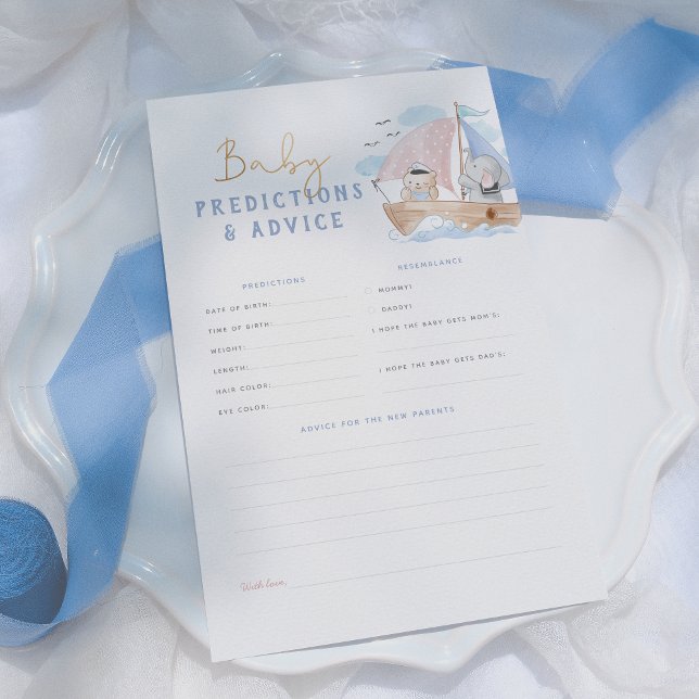 Elephant Sailboat Baby Predictions & Conseils Jeu (Créateur téléchargé)