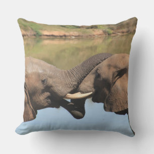 Eléphant Salon Extérieur Coussins - Accessoire Pat