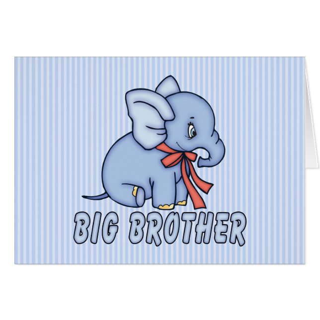 Elephant Toy Big Brother carte blanche (Devant Horizontal)