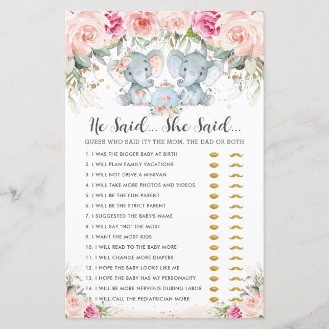 Elephant Twins Tea Party Il A Dit Qu'Elle A Dit Ga (Devant)