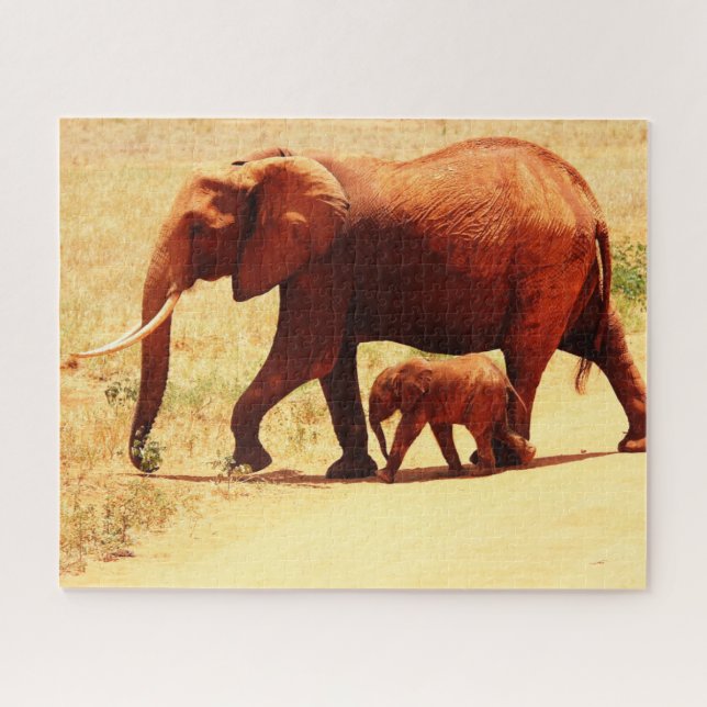 Eléphants Jigsaw Puzzle (Horizontal)