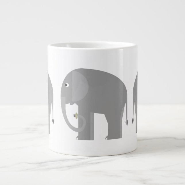 Eléphants Jumbo Mug (Devant)