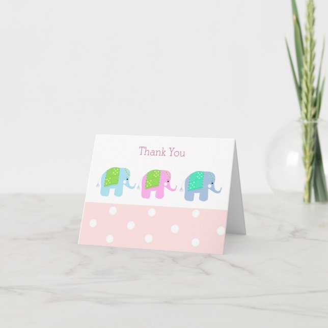 Éléphants Mignons Merci (Devant)